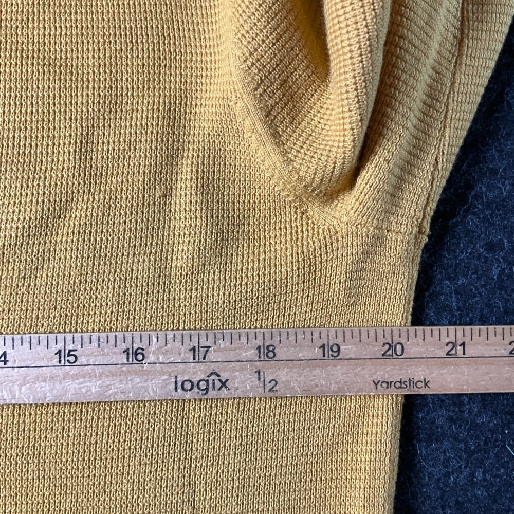 Banana Republic Sweater Womens M Yellow Wool Classic Minimalist Preppy Luxury - Picture 4 of 9